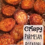 This Easy Crispy Parmesan potatoes Recipe is perfect when paired with grilled meat!