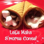 Let's Make s'mores cones