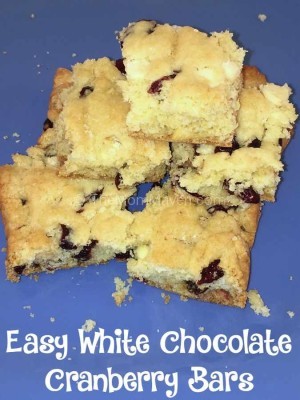 Easy White Chocolate Cranberry Bars - The Mom Maven