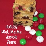 Holiday Mint M&Ms Jumble Bars cookie recipe