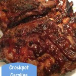 Crockpot Carolina barbecue Ribs