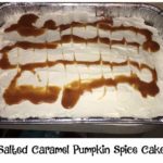 This Salted Caramel Pumpkin Spice Cake is a moist and easy fall recipe.