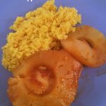 This Crockpot Pineapple Barbecue Chicken with a side of Vigo Yellow Rice was a delicious meal that was simple to make with just a few pantry staples.