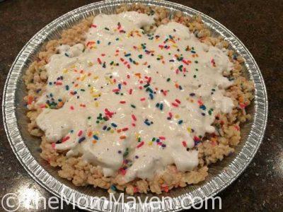 Perfect for Spring, this Sprinkles Ice Cream Pie recipe is easy and delicious.