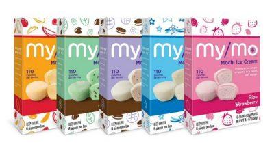 MyMo Mochi Ice Cream treats are made with a sweet rice dough surrounding premium MyMo ice cream.