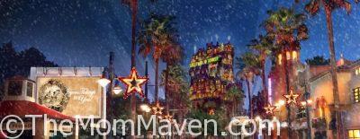 Each evening from November 9-December 31, 2017 Sunset Blvd at Disney's Hollywood Studios will come to life in Sunset Seasons Greetings.