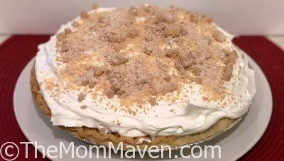 Yoder's Amish Peanut Butter Pie is a classic, light pudding pie with peanut butter crumbles. It is a perfect treat for the whole family.