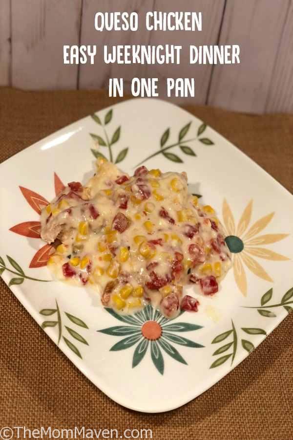 One way we can make family dinners popular again is by finding recipes that are easy to prepare and family friendly. This Queso Chicken recipe is one such recipe.