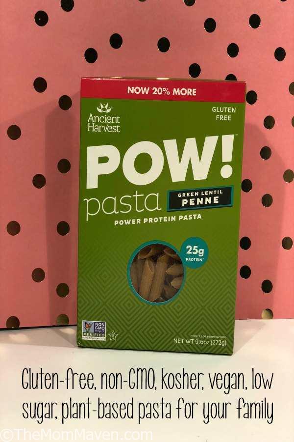 Ancient Harvest’s POW! Pasta provide the market’s first legume-and-quinoa noodles. That means you get a plant-based protein feast in every bite.