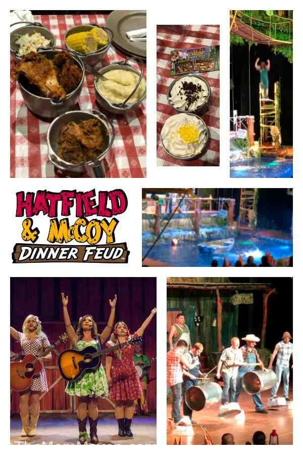 The Hatfield and McCoy Dinner Feud in Pigeon Forge, TN,loosely based on the feud of the same name, offers family-friendly food, music, and fun for all ages