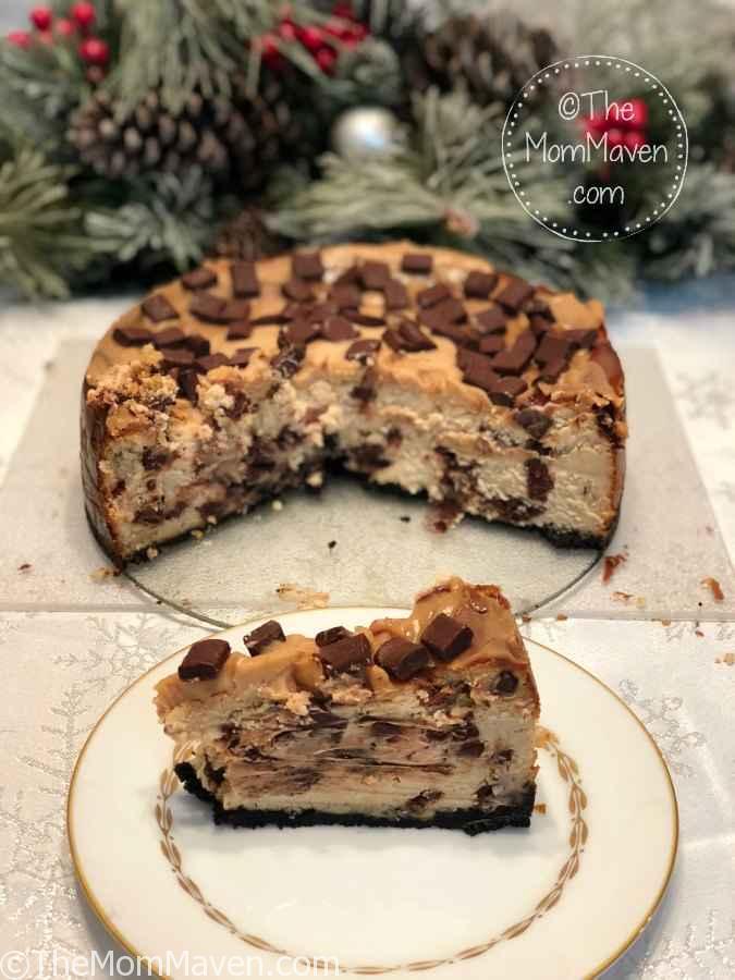 Oh my goodness! This Chocolate Chunk Peanut Butter Cheesecake recipe from The Cheesecake Bible is amazing!