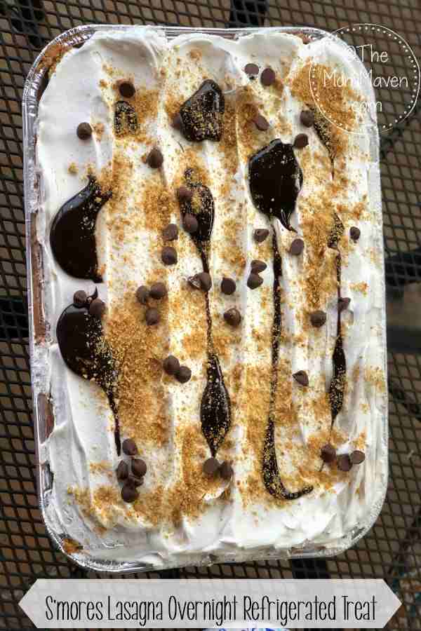 My S'mores Lasagna Overnight Refrigerated Treat is an easy-to-make dessert recipe for kids and adults alike!