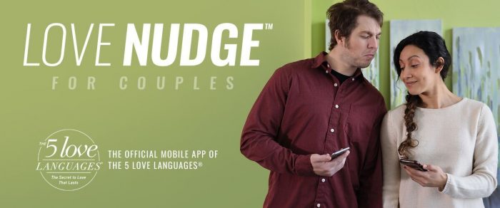 On the Love Nudge App you can take the 5 Love Languages Assessment and reveal your love language. You can also send the app to your spouse and have them take the assessment.