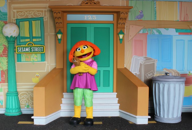 Busch Gardens Tampa Bay is excited to welcome Sesame Street’s Julia to the Safari of Fun. Julia is an autistic four-year-old girl from Sesame Street who enjoys playing with her friends Elmo and Abby Cadabby. 