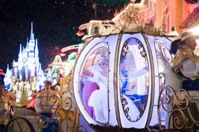 , which celebrates the season with festive decor, glittering holiday lights, special photo opportunities, holiday entertainment you have to see to believe, snow on Main Street, U.S.A., and so much more.