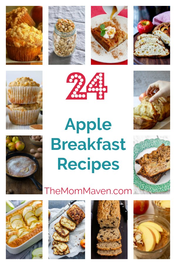 Part three of our apple recipe series is all about breakfast! We have 24 apple breakfast recipes including breads, muffins, casseroles, oats, and more.
