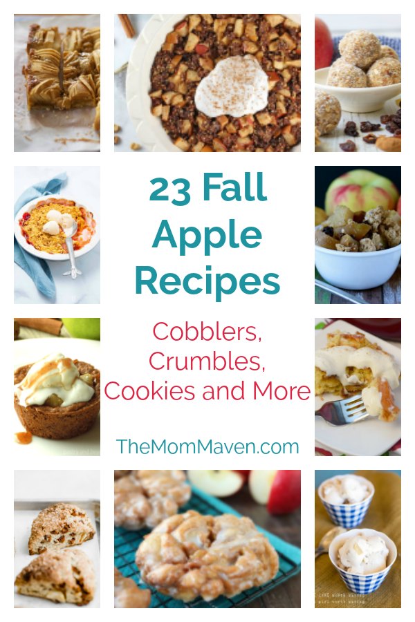 Fall is apple season! Enjoy these 23 Fall Apple Recipes for cobblers, crumbles, cookies and more! They make me want to hop into the kitchen and start baking