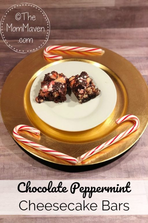 Perfect for any Christmas gathering, these Chocolate Peppermint Cheesecake Bars are simple to make!
