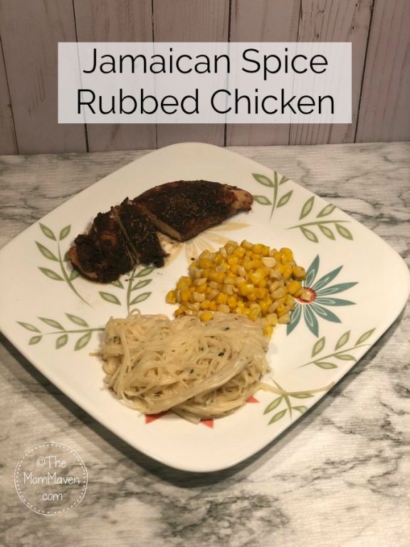 Easy delicious weeknight meal- Jamaican Spice Rubbed Chicken.