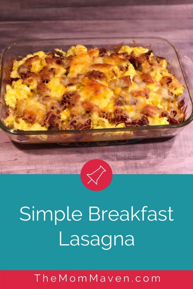 Made with eggs, bacon, hash browns, cheese, and tortillas, no one in the family can resist this Simple Breakfast Lasagna casserole.