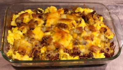 Made with eggs, bacon, hash browns, cheese, and tortillas, no one can resist this Breakfast Lasagna easy breakfast casseole.