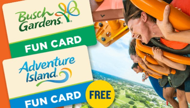 Busch Gardens Tampa Bay Fun Card Deal