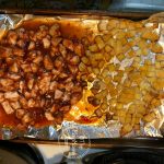 They say necessity is the mother of invention, with grocery shelved bare, I had to get creative for this Barbecue Chicken Sheet Pan Dinner recipe.