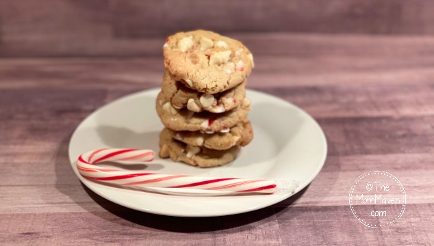These Peppermint White Chocolate Chip Cookies are soft, delicious, not-too-sweet, and perfect for all your holiday gatherings!