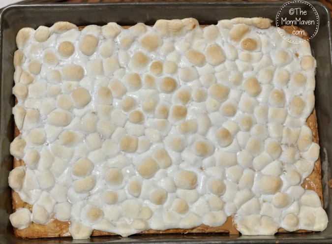 Peanut Butter Mallow Bars finished