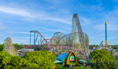 Iron Gwazi at Busch Gardens is North America’s tallest hybrid coaster' This ride takes thrills to new heights, plunging riders from a 206-foot-tall peak down a 91-degree drop and reaching top speeds of 76 miles per hour.