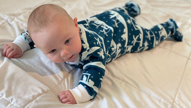 Holy Pals pajamas are soft, stretchy pajamas with adorably depicted Bible stories on them. They even have Christmas PJs for the whole family.